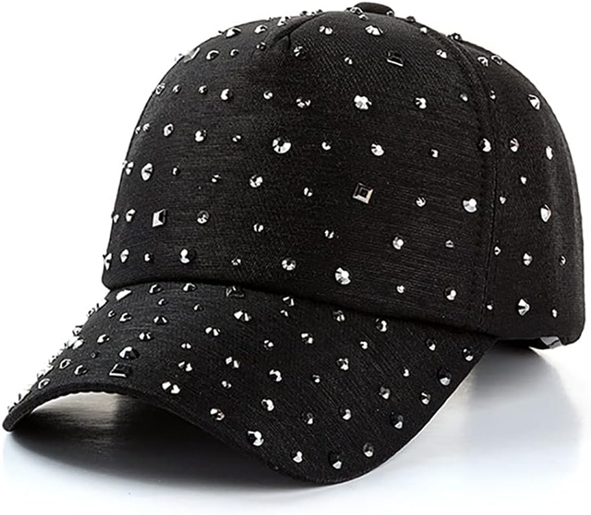 Sequins Studded Rhinestone Cap