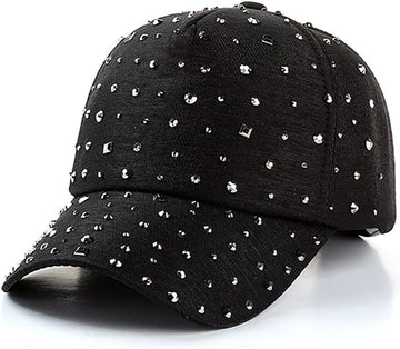 Sequins Studded Rhinestone Cap