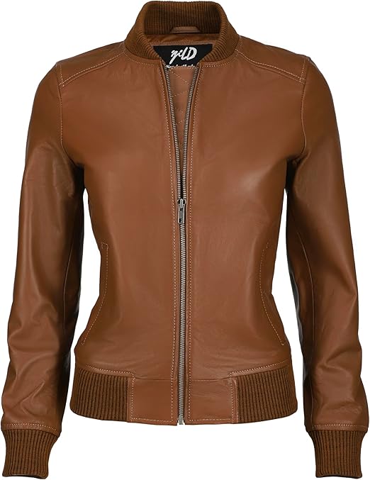 Women's Brown Lush Moto Leather Jacket