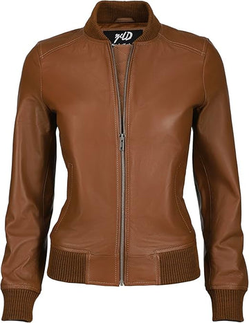 Women's Brown Lush Moto Leather Jacket