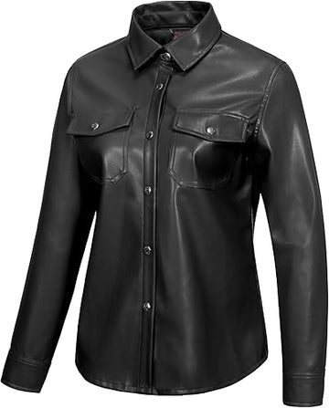 Women's Black Myst Real Leather Jacket