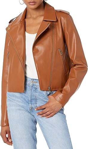Women's Cognac Sable Leather Jacket